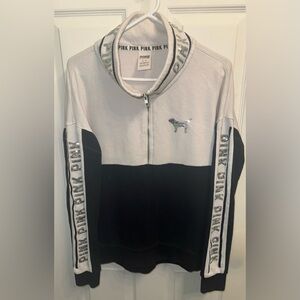 Victorias Secret PINK bling half zip Womans medium